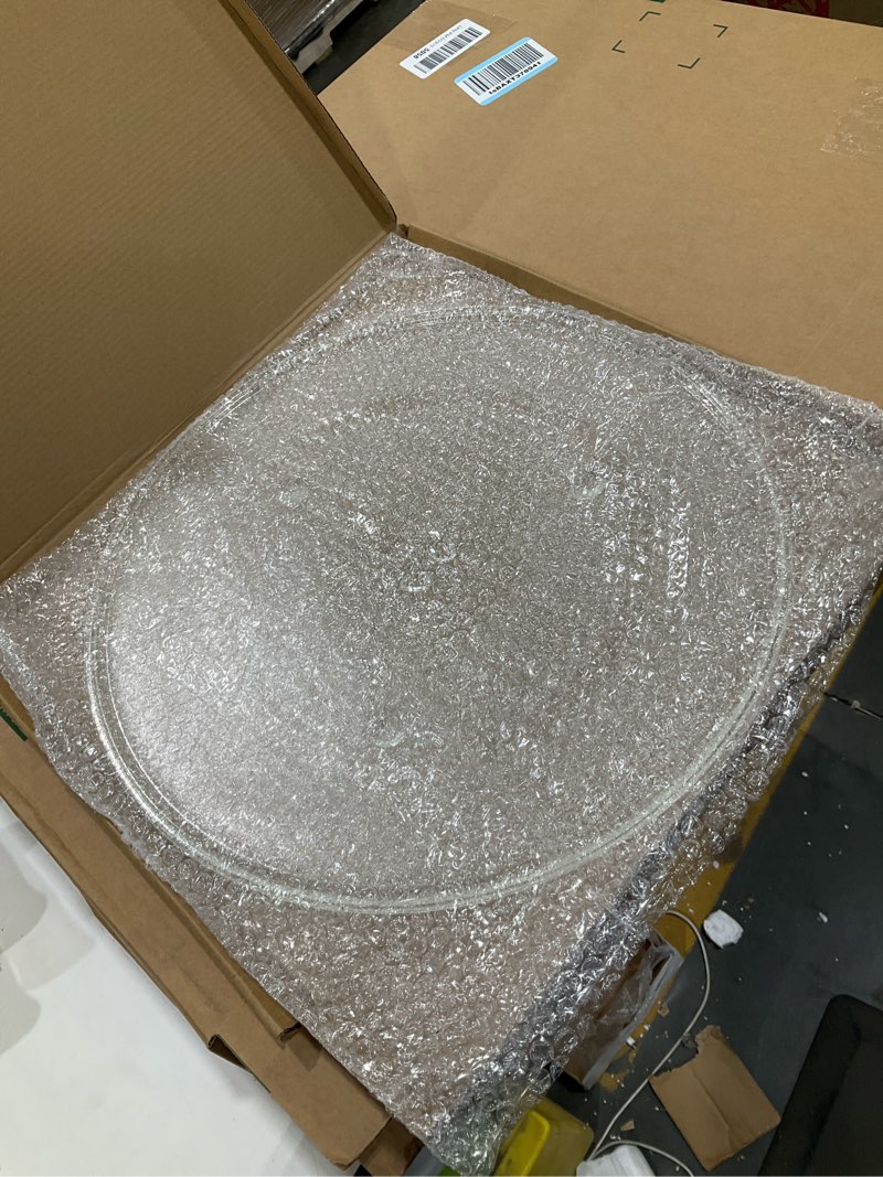 Condition photo showing Good Condition for impresa replacement microwave glass turntable plate - compatible with panasonic, kenmore & sears models - 16.5-inch diameter - microwave carousel turntable