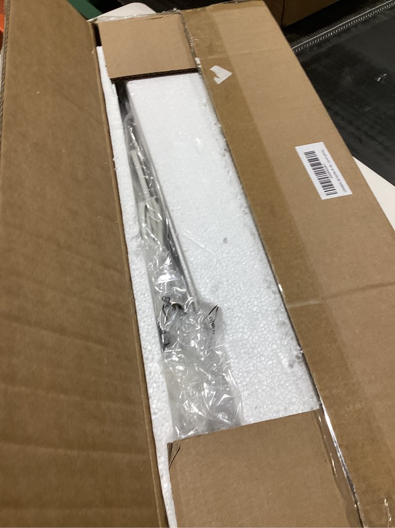 Condition photo showing New/Like New for Kitchen Island Lighting, 3-Light Dining Room Light Fixture with Frosted Glass Shade Linear Chandelier Pendant Lighting Over Table for Dining Table Kitchen Island, Adjustable Height Brushed Nickel 3-Light