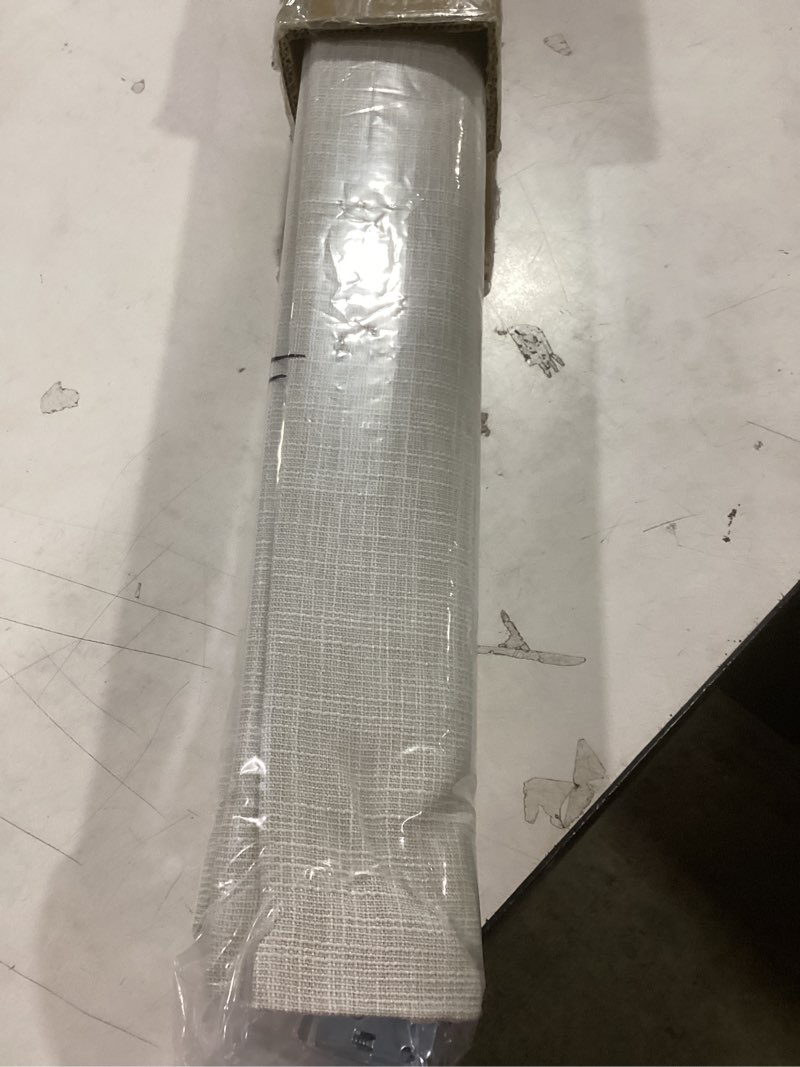 Condition photo showing Good Condition for Cordless Blackout Roman Shades, Fabric Shades for Windows, Washable Roman Blinds for Indoor Windows, French Doors, Bedroom, 21W x 48H Inches Beige White-beige Liner 21"W x 48"H