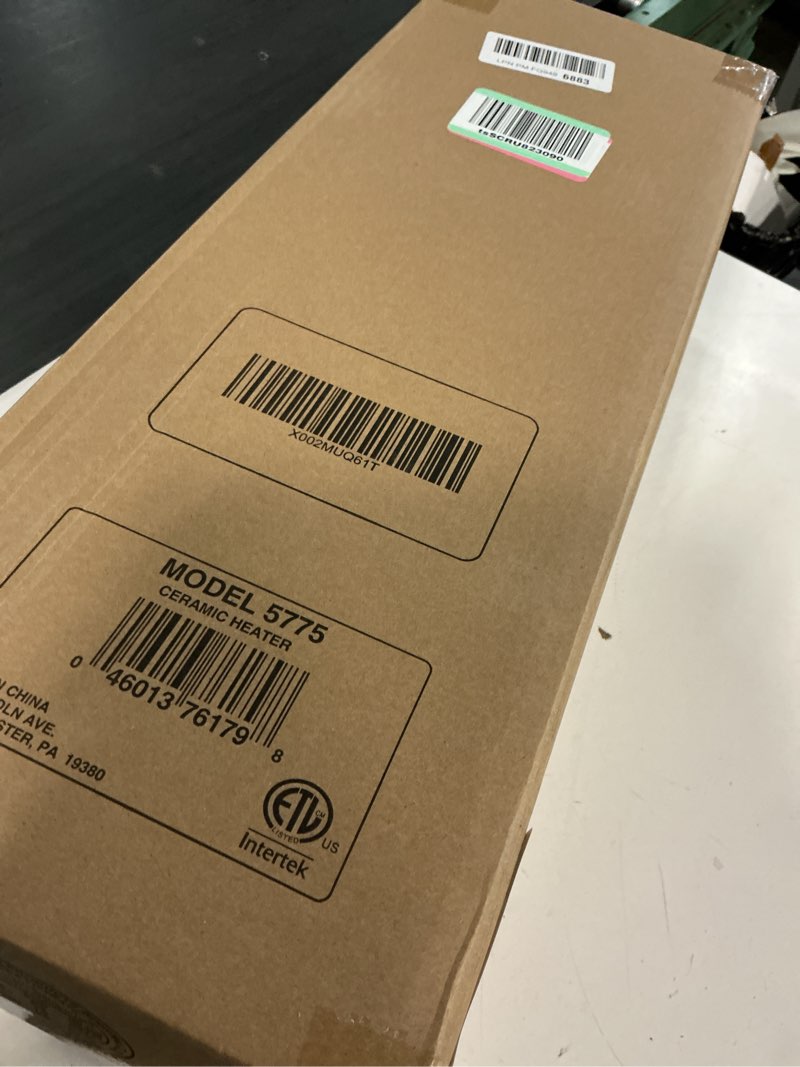 Condition photo showing Good Condition for Lasko Oscillating Ceramic Tower Space Heater for Home with Overheat Protection, Timer, 22.5 Inches, Silver, 1500W, 5775