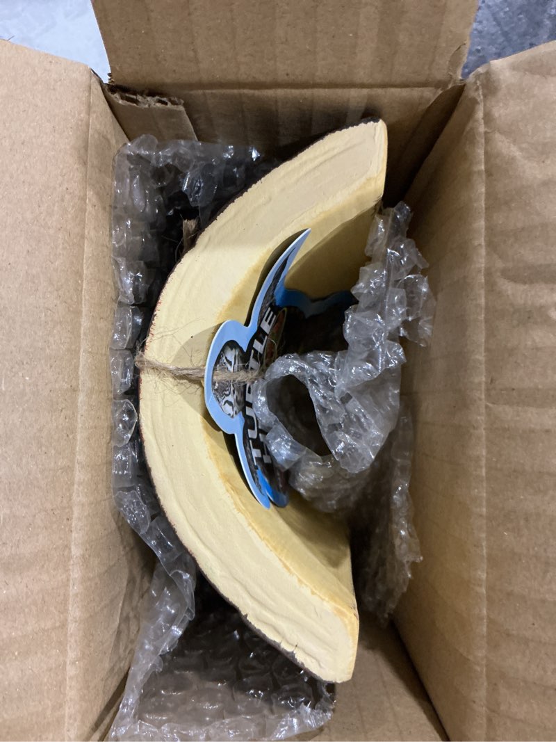 Condition photo showing New/Like New for Zoo Med Natural Turtle Hut for Terrariums [Set of 2] Size: Medium (0.44' H x 0.44' W x 0.44" L)