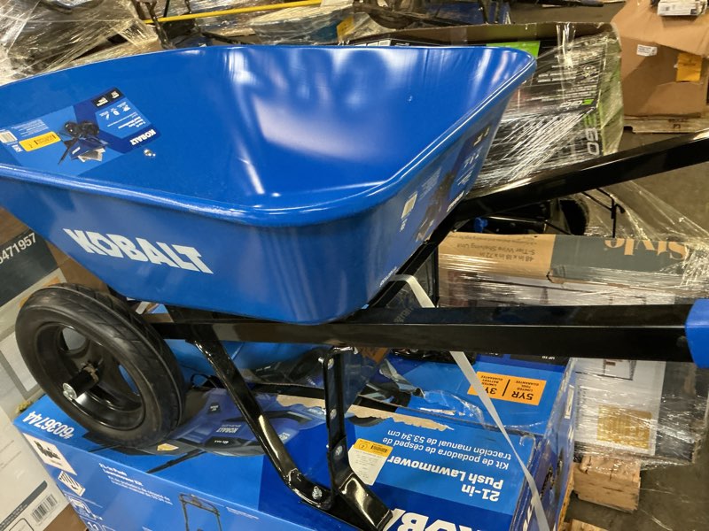 Condition photo showing Good Condition for kobalt 7-cu ft 2 wheel steel push wheelbarrow flat-free tire
