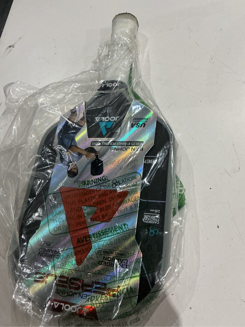 Condition photo showing As Is for joola professional pickleball paddles – charged surface technology for power & feel – select perseus or hyperion shape – fully encased carbon fiber – usap approved – well balanced w/pop & control perseus | 16mm