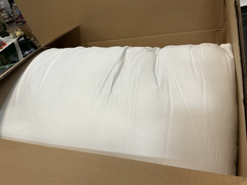 Condition photo showing As Is for accuratex pillows king size set of 2, hybrid shredded memory foam pillow[adjustable loft], fluffy down alternative fill removable cotton cover, firm supportive pillow for side back sleepers white king (pack of 2)
