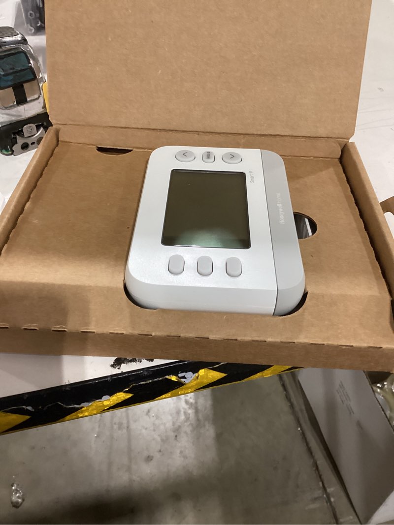 Condition photo showing Good Condition for new! honeywell home smart thermostat, conventional/heat pump compatibility, wifi thermostat for home, x2s, gray