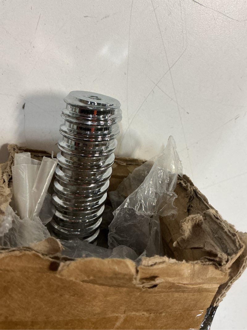 Condition photo showing Good Condition for 47" EZ Curl Bar Weight Lifting Bar, for Hip Thrusts/Squats/Lunges, 1" Weight Plates Curling Bar for Gym and Home, with Star Collars 1 inch-silver