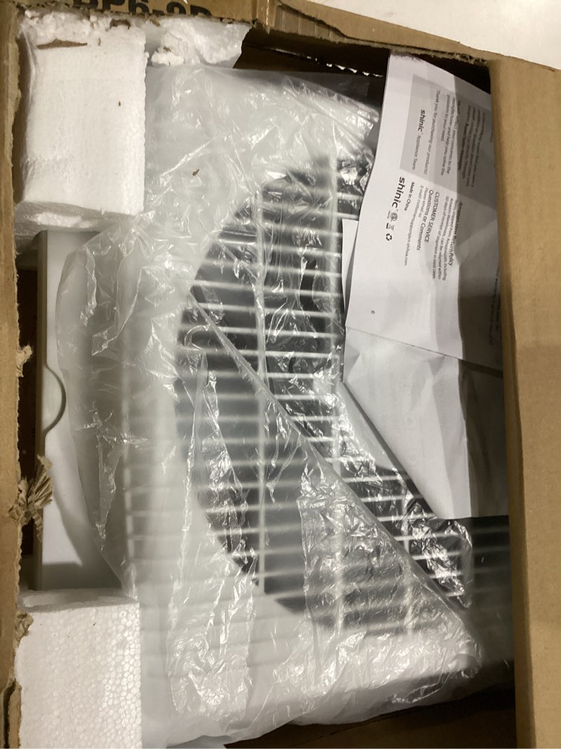 Condition photo showing New/Like New for (not tested)shinic twin window fan, 9-inch blades reversible airflow, thermostat control, 3 speeds, 3 functions, 23.8\"-37\" expandable width, window exchaust fans for home bedroom, etl certified