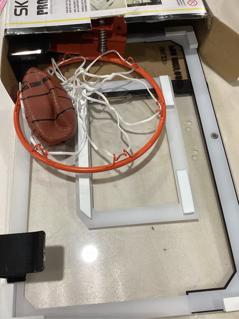 Condition photo showing Good Condition for SKLZ Pro Mini Indoor Basketball Hoop - Over The Door – Portable - Great For Home, Dorms, Offices, and Gifts