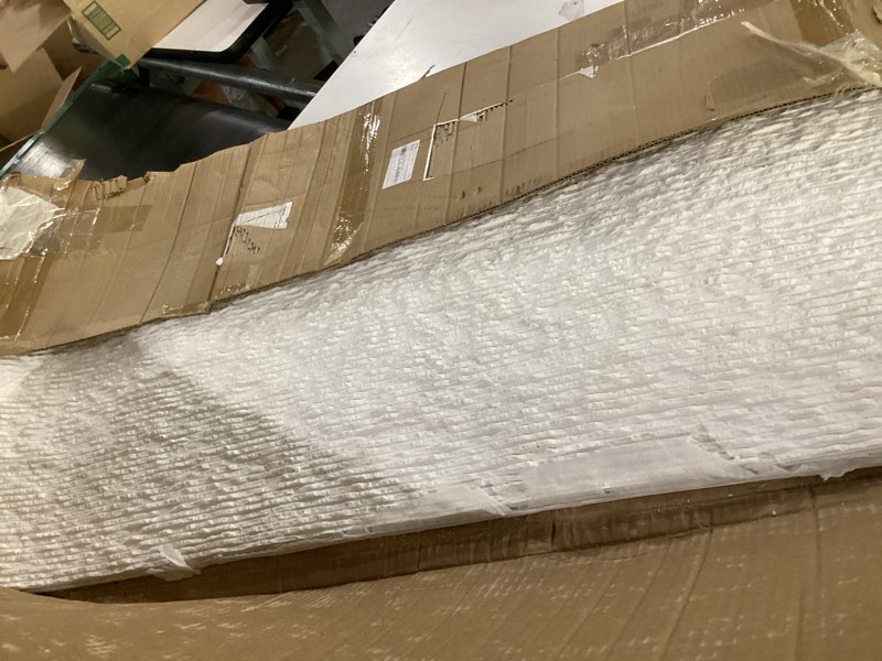 Condition photo showing As Is for 3d wall panels - 4pcs 47.2"x23.6" faux stone wall covering - mcm modified clay material for home art, accent brick, modern exterior/interior decoration, covering 31 sq.ft texture white 23.6" x 47.2" texturewhite