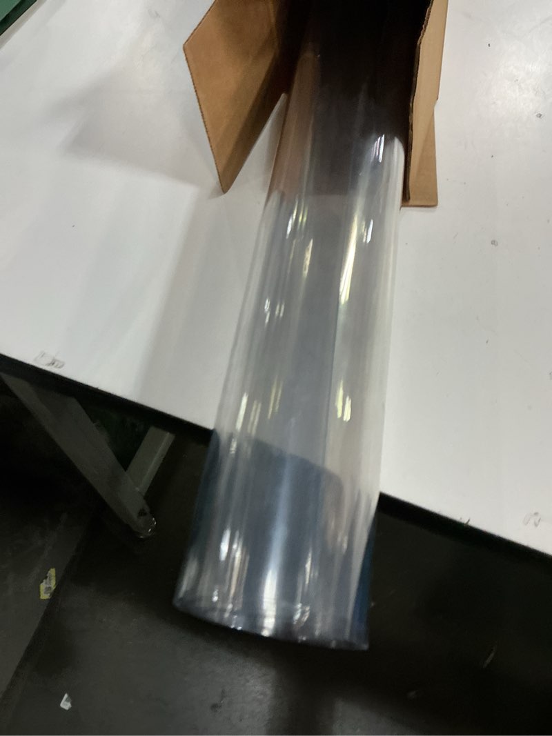 Condition photo showing New/Like New for 28 x 54 inch clear table cover protector, 2mm thick clear table protector for dining room table, plastic table cover, waterproof table pad for kitchen, office clear 2mm 28" x 54"
