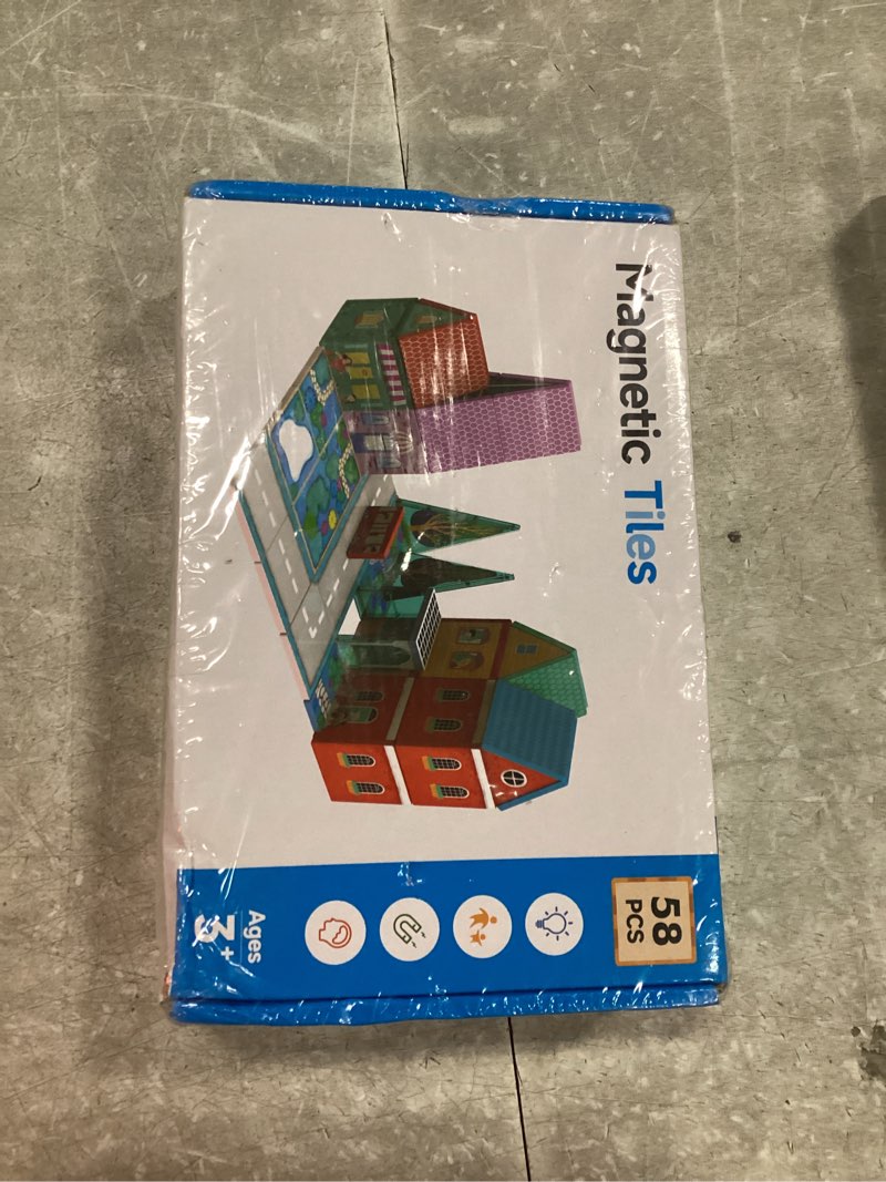 Condition photo showing New/Like New for magnetic tiles road expansion pack, 48 pcs, magnet tiles for kids ages 3-8