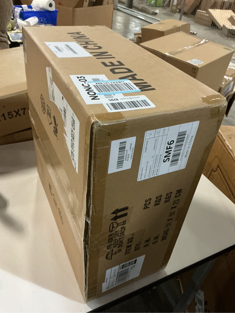 Condition photo showing New/Like New for Ceiling Fan with Lights Low Profile, 20" Flush Mount Boho Ceiling Fan with Light Remote Control, Bladeless Rattan 6 Speeds for Bedroom, Living Room, Nursery White