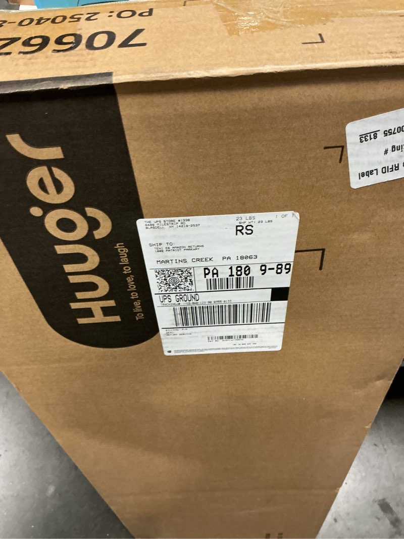 Condition photo showing Good Condition for huuger entryway console table with charging station, usb-c port, 47.2 inch sofa table with metal legs, entry hallway table with thicker desktop, modern behind couch table, rustic brown 12.5"d×47.2"w×31.5"h rustic brown