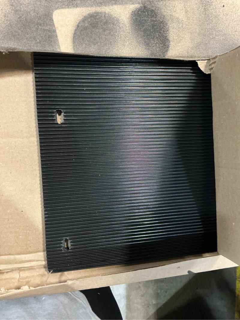 Condition photo showing New/Like New for 24"x24" black polymer mud flaps and 24"x3" mud flap reflector reflective tape fit for semi trucks trailers, 2 pack 24 x 24