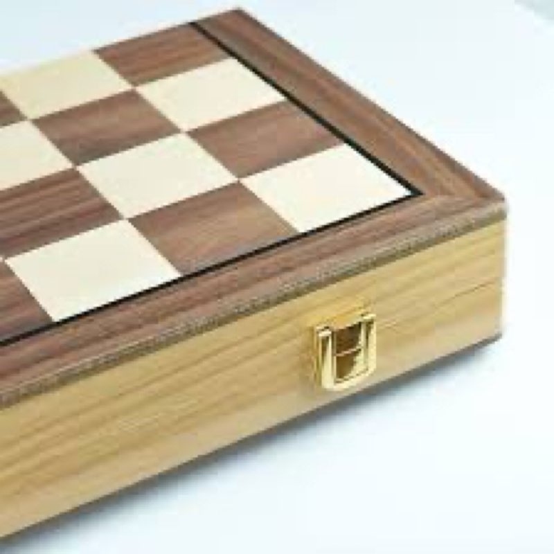 amerous magnetic wooden chess and checkers game set, 15 inches (2 in 1) chess board games, 2 extra queens - gift package - game pieces storage slots, beginner chess set for kids, adults