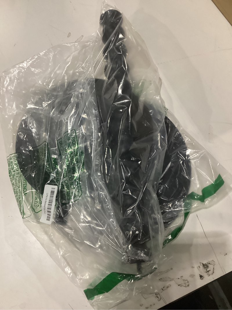 Condition photo showing As Is for Round Side Table, Small Drink Table for Small Spaces, Modern Accent End Table Nightstand with Solid Wood Leg for Living Room, Bedroom, Corners, and Office (Black)