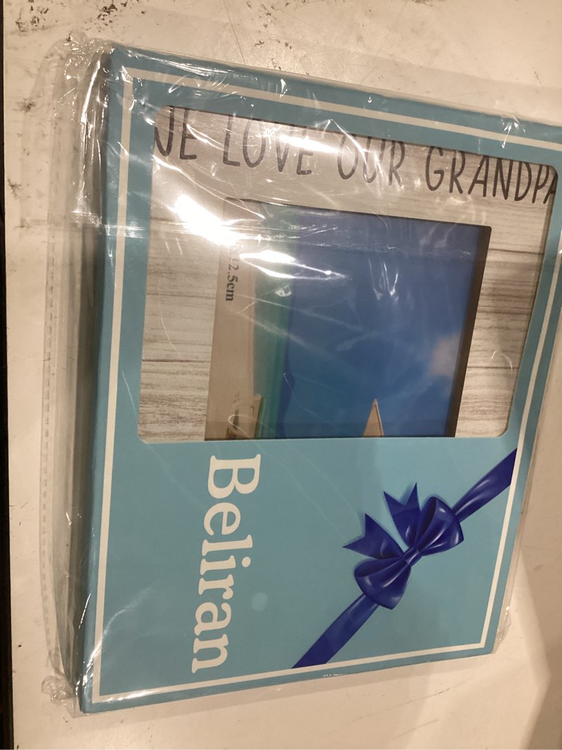 Condition photo showing New/Like New for grammy picture frame 5x7, grammys gifts photo frame, christmas mothers day birthday gifts for grammys from grandkids, we love our grammy wooden picture photo frames for desk home room decor