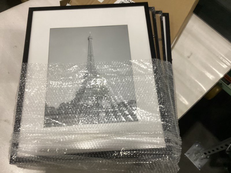 Condition photo showing New/Like New for upsimples 16x20 Picture Frame Set of 5, Display Pictures 11x14 with Mat or 16 x 20 Without, Wall Gallery Poster Frames, Black