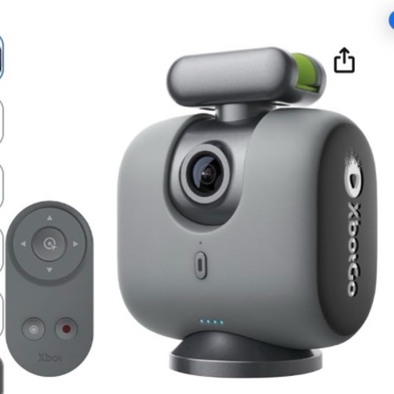 XbotGo Chameleon AI Auto Sports Action Camera - 4K 60FPS Soccer Camera and Basketball Tracking Camera for Team Sports, Live Streaming, No Subscription, Works with iOS & Android (Lava Graphite)