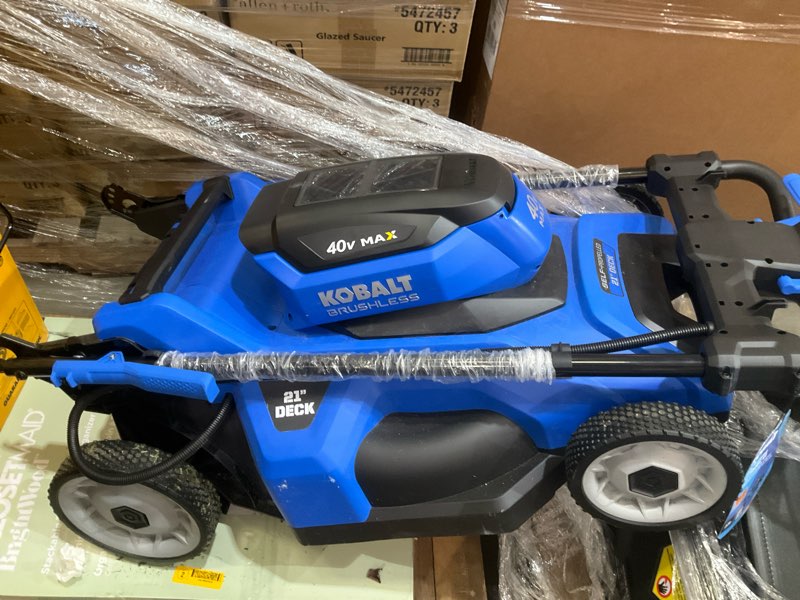 kobalt 40-volt 21-in self-propelled battery mower