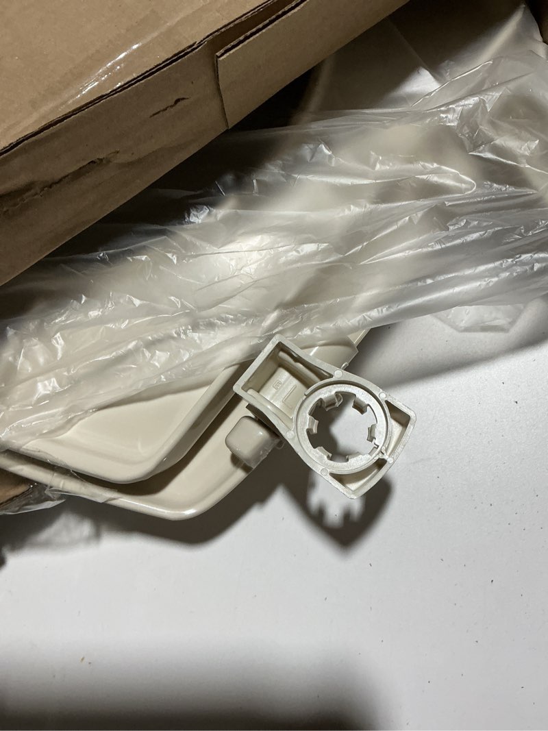 Condition photo showing As Is for Bemis 730SLEC Slow Close Toilet Seat, Easy Clean Hinges and Durable Plastic Seat, Made in USA, Round, Bone