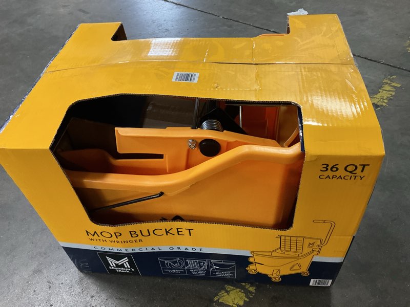Condition photo showing New/Like New for member's mark commercial mop bucket with wringer, 36 qt.
