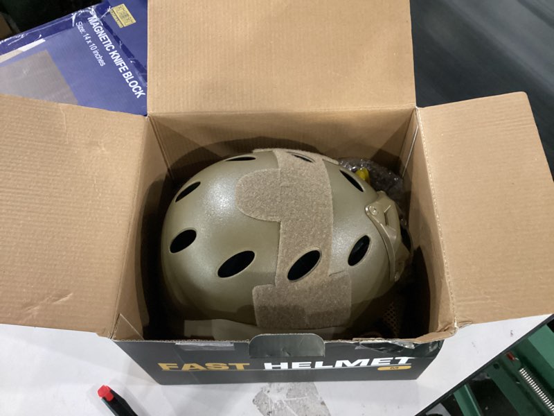 Condition photo showing New/Like New for ActionUnion Tactical Airsoft Paintball Fast Helmet with Cover PJ Type Adjustable Protective NVG Mount for Sports Hunting Shooting