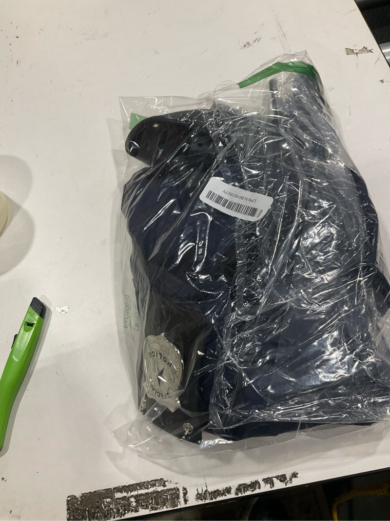 Condition photo showing As Is for Baby Boy Costume Outfit Newborn Uniform Costume with Hat Police 6-12 Months