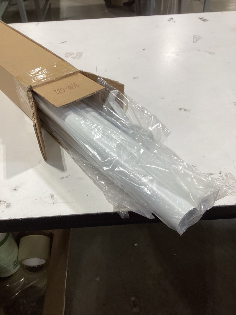 Condition photo showing Good Condition for White Tension Curtain Rod 51-165In, Long Adjustable Tension Rods No Drilling for Window or Bathroom, Outdoor Curtain Rods for Patio, Easy to Install, Never Rust, Rod Diameter 1.26 Inches-White White 51''-165''