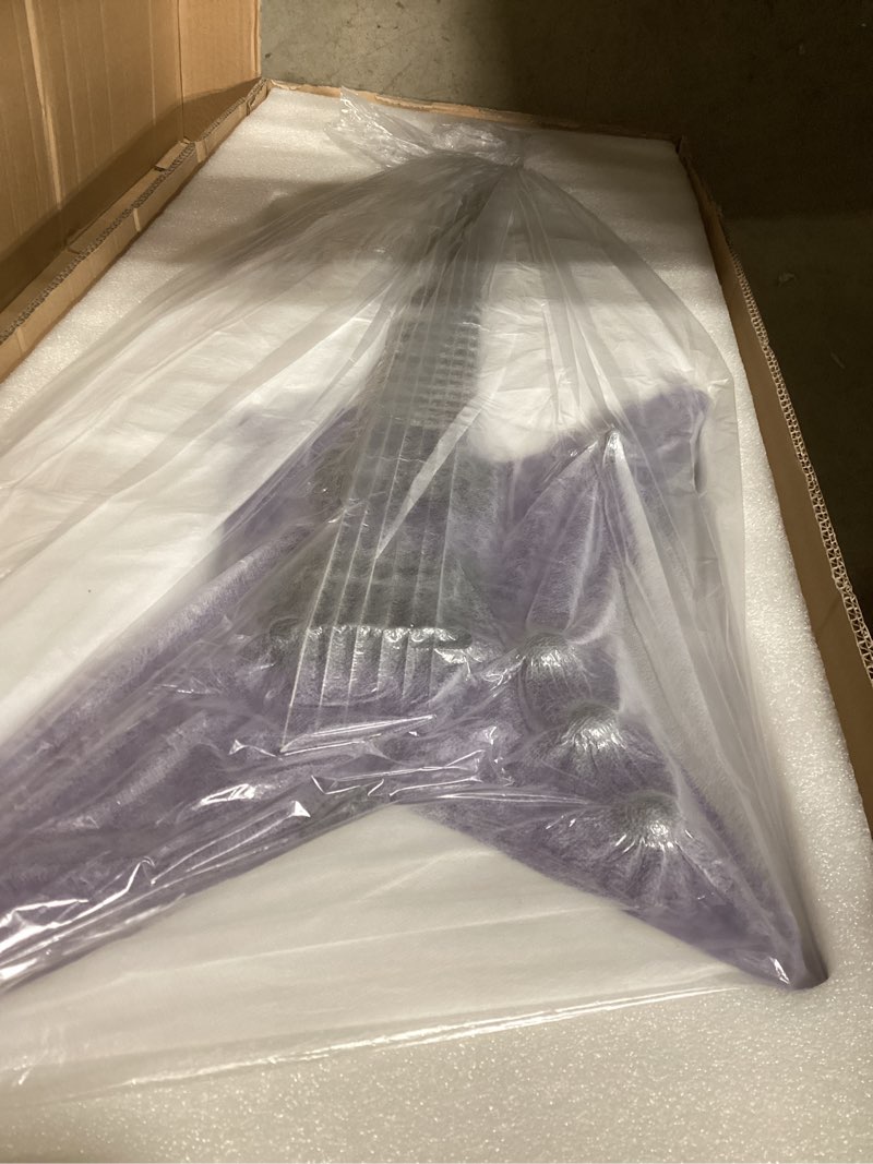 Condition photo showing New/Like New for WestCreek Guitars HIGH VOLTAGE?HV?Heavy Metal Solid Body Electric Guitar (Purple)