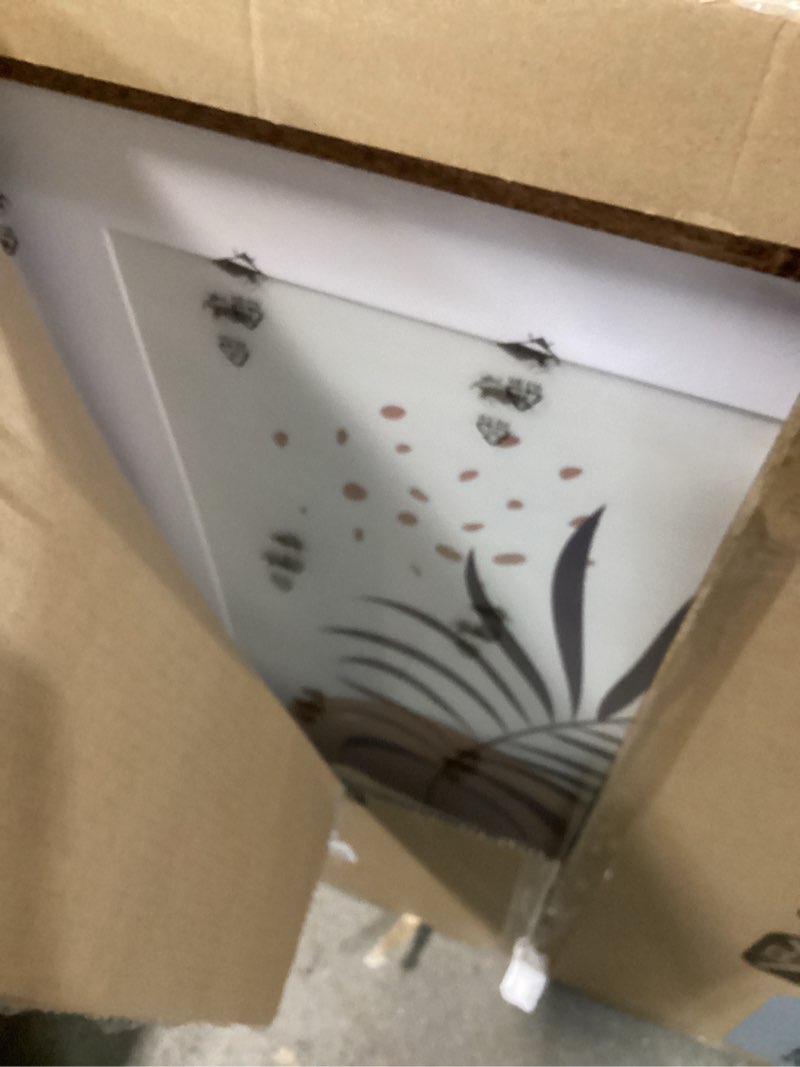 Condition photo showing Good Condition for iRahmen 22x28 Poster Frame Set of 2 with Plexiglass, Wood Picture Frames for Wall Mounting Display Picture 18x24 with Mat or 22 x 28 Without Mat Rustic Brown 22X28