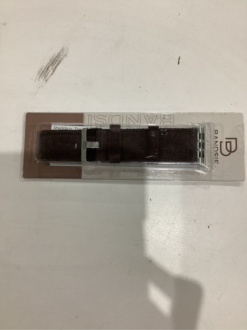 Condition photo showing New/Like New for Bandsie Leather Band Compatible with Apple Watch Ultra 3/Ultra 2/Ultra Band 49mm 46mm 45mm 44mm 42mm for Men, Vintage Genuine Suede Leather Wristband Strap for iWatch Series 11 10 9 8 7 6 5 4 SE 3 2 1 Deep Coffee 49mm/46mm/45mm/44mm/42mm(Series 3)