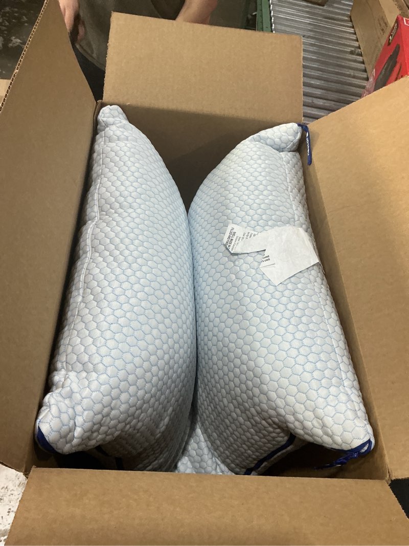 Condition photo showing Good Condition for nectar tri-comfort cooling king pillow - adjustable support & firmness - cooling cover - pressure relief - helps reduce neck pain - premium memory foam & microfiber down alternative