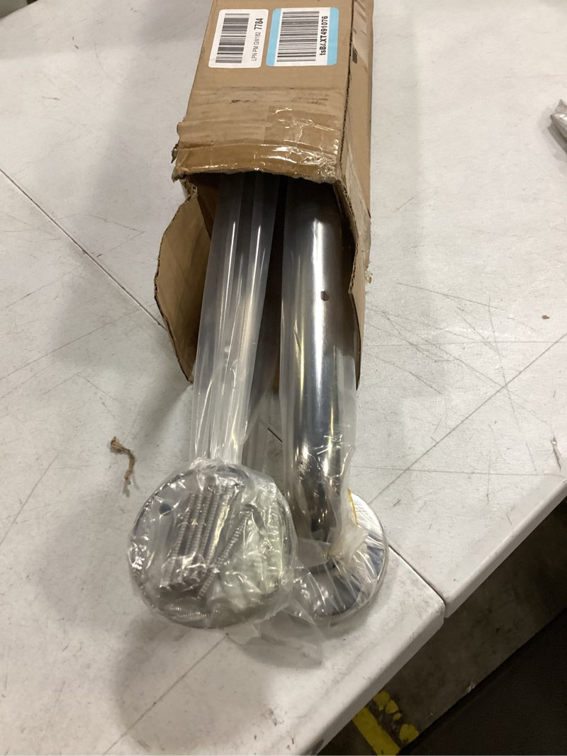 Condition photo showing New/Like New for 2 pack grab bars for bathroom, 24 inch chrome stainless steel shower grab bar, 304 stainless steel safety grab bar for bathtubs and showers, 500lbs support shower bar for seniors for gifts 24 inch (pack of 2) chrome polished