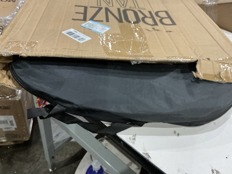 Condition photo showing Good Condition for pop up spray tan tent for professionals - waterproof booth with portable carrying case for spray tan salons - self tanning black by bronze tan