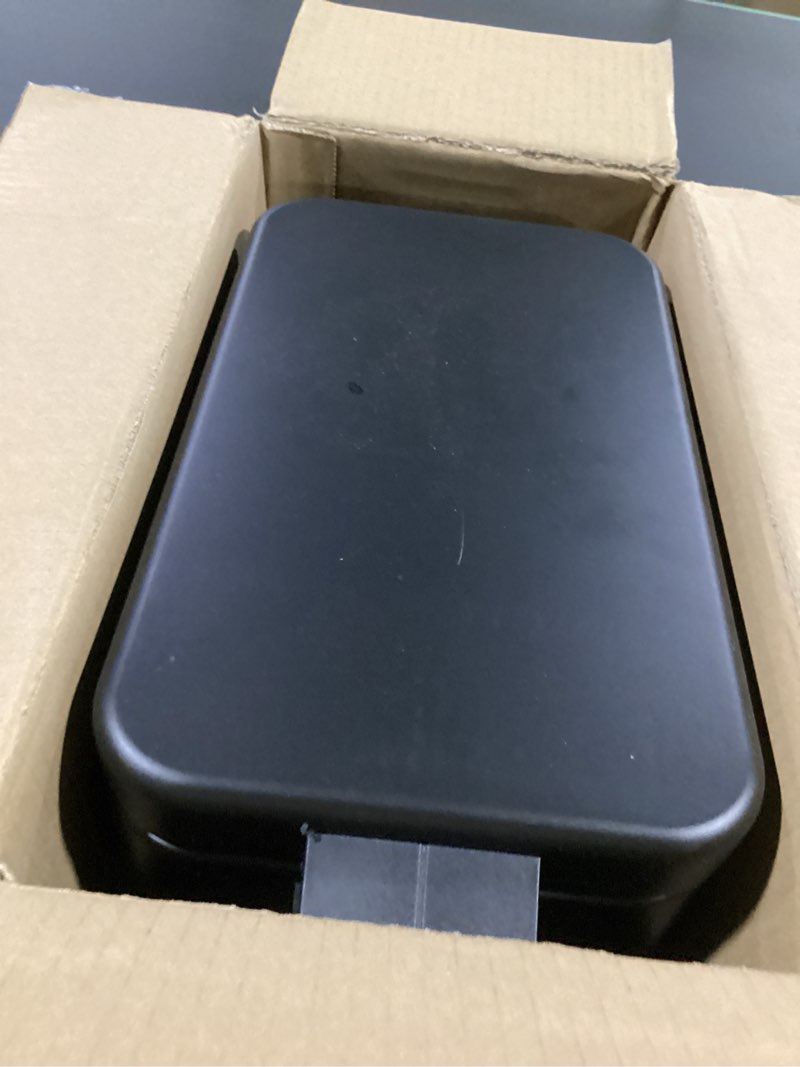 Condition photo showing Good Condition for cesun bathroom trash can with lid, 2.6 gallon small black bathroom garbage can soft close, stainless steel waste basket with step pedal for bedroom, laundry room, living room, home office, toilet, rv