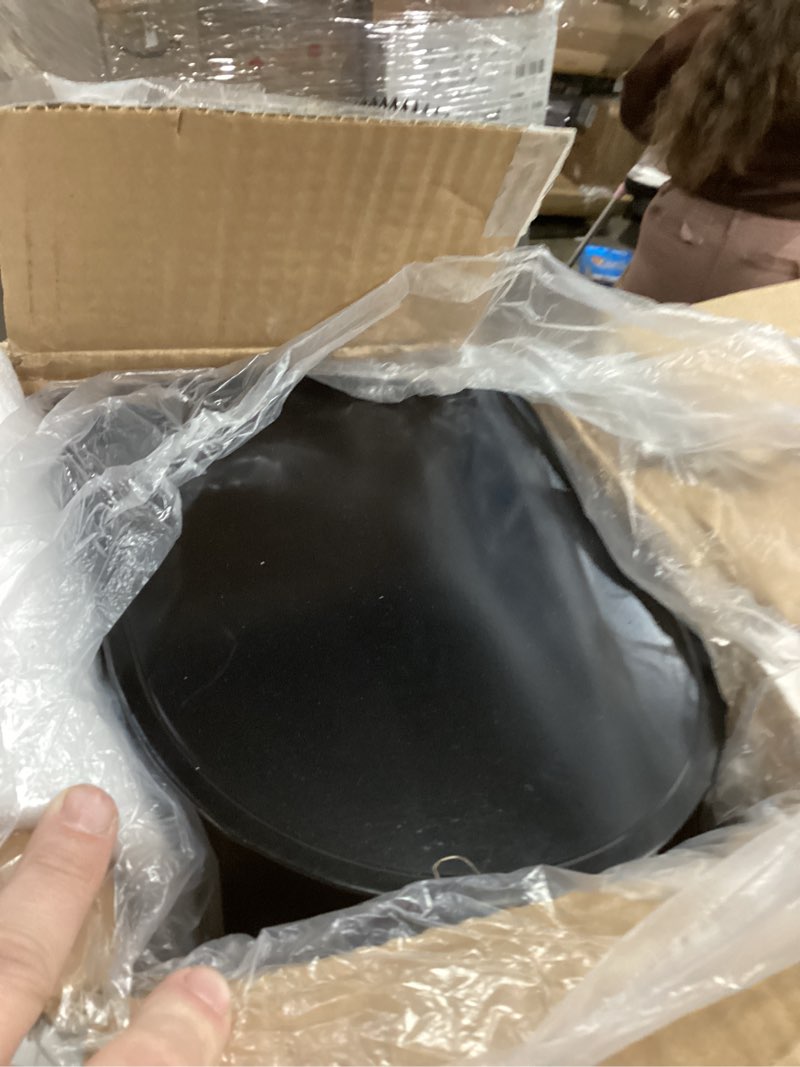 Condition photo showing As Is for Metal Post Mount Mailboxes for Outside,Galvanized Steel,Waterproof,Medium Capacity,Red Flag Indicated,Modern Style,Mail Boxes for House Outside/Residential,Black,18.8 x 9 x 6.7 inches