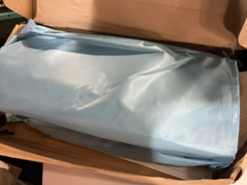 Condition photo showing Good Condition for universal chair umbrella canopy, upf 50+ sun shade with adjustable clamp, fits most brands’ beach, camping, lawn, tanning, zero gravity, lounge & fishing chairs, patent design lightblue 2 pack
