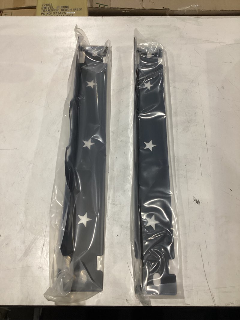 Condition photo showing New/Like New for wheel alignment tool plates for diy toe-in & toe-out adjustment, stainless steel toe alignment tool to save shop visit time & cost, silver