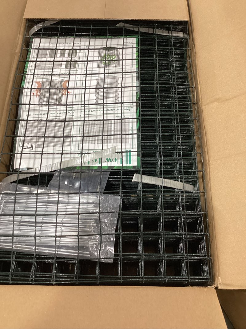 Condition photo showing Good Condition for 10 packs 24"x 12" large wire plant protectors wire plant cages mesh plant cage chicken wire cloche with ground stakes and nylon ties protect plants,garden,shrubs and vegetables from animals-30pcs 30pcs-24"x 12"