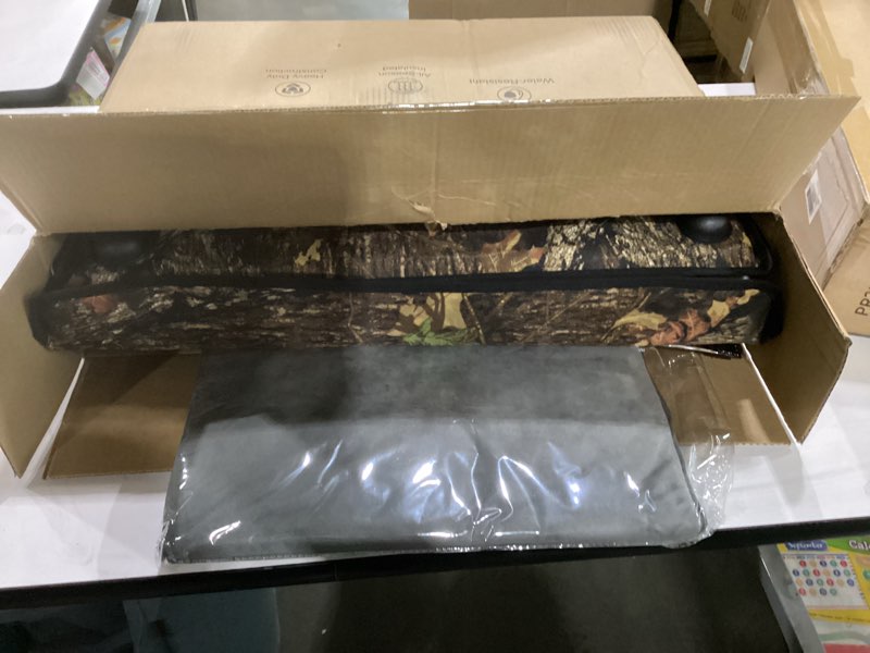 Condition photo showing As Is for heated cat house for outside with dual doors, insulated cat house outdoor with heating pad, weatherproof heated outdoor cats houses waterrproof for feral cats (leaf, 25" l x 16" w x 13" h) 25" l x 16" w x 13" h leaf