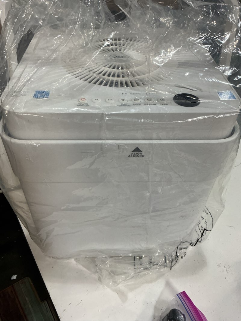 Condition photo showing Good Condition for midea cube 50 pint dehumidifier for basement and rooms at home for up to 4,500 sq. ft., smart control, compatible with alexa (white), drain hose included