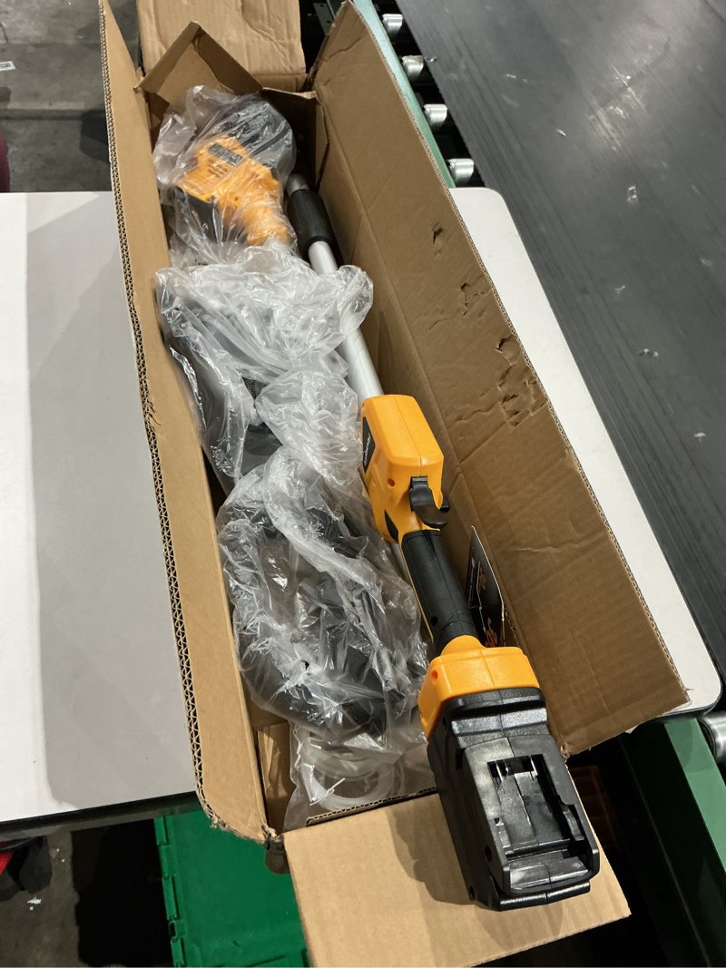 Condition photo showing As Is for houselife  cordless string trimmer