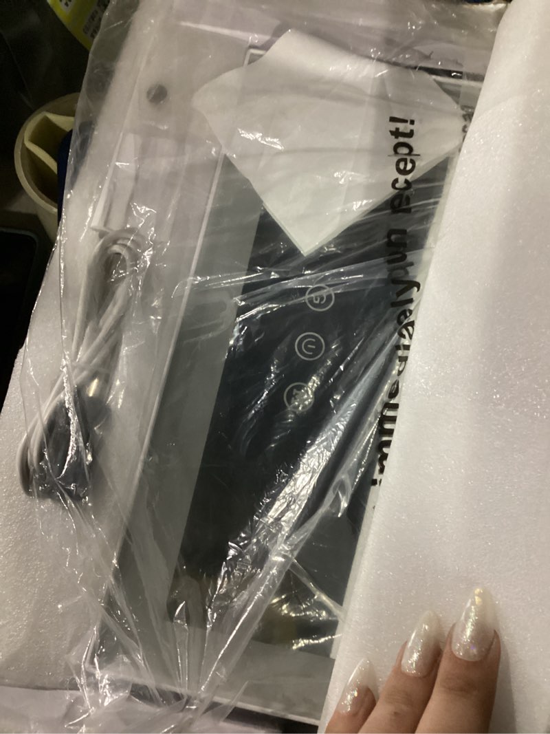 Condition photo showing Good Condition for SIMILAR TO STOCK PHOTO.. FENNIO Vanity Mirror with Lights?20\"x23\" Lighted Makeup Mirror, Large Makeup Mirror with Lights, Touch Sensor with Dimmable 3 Modes? Square White White 20\"L x 22\"W