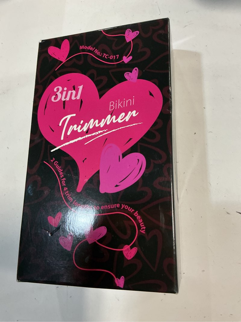 Condition photo showing New/Like New for Electric Razors for Women - IPX7 Waterproof Pubic Hair Remover for Shower & Travel, 3-in-1 Bikini Trimmer with Body/Round/Curved Heads, Hypoallergenic Foil & Ceramic Blades, Self-Care Gifts for Her Hot Pink