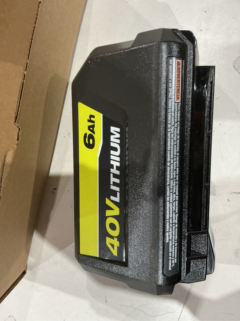 Condition photo showing Good Condition for ryobi 40-volt lithium-ion 6.0 ah high capacity battery