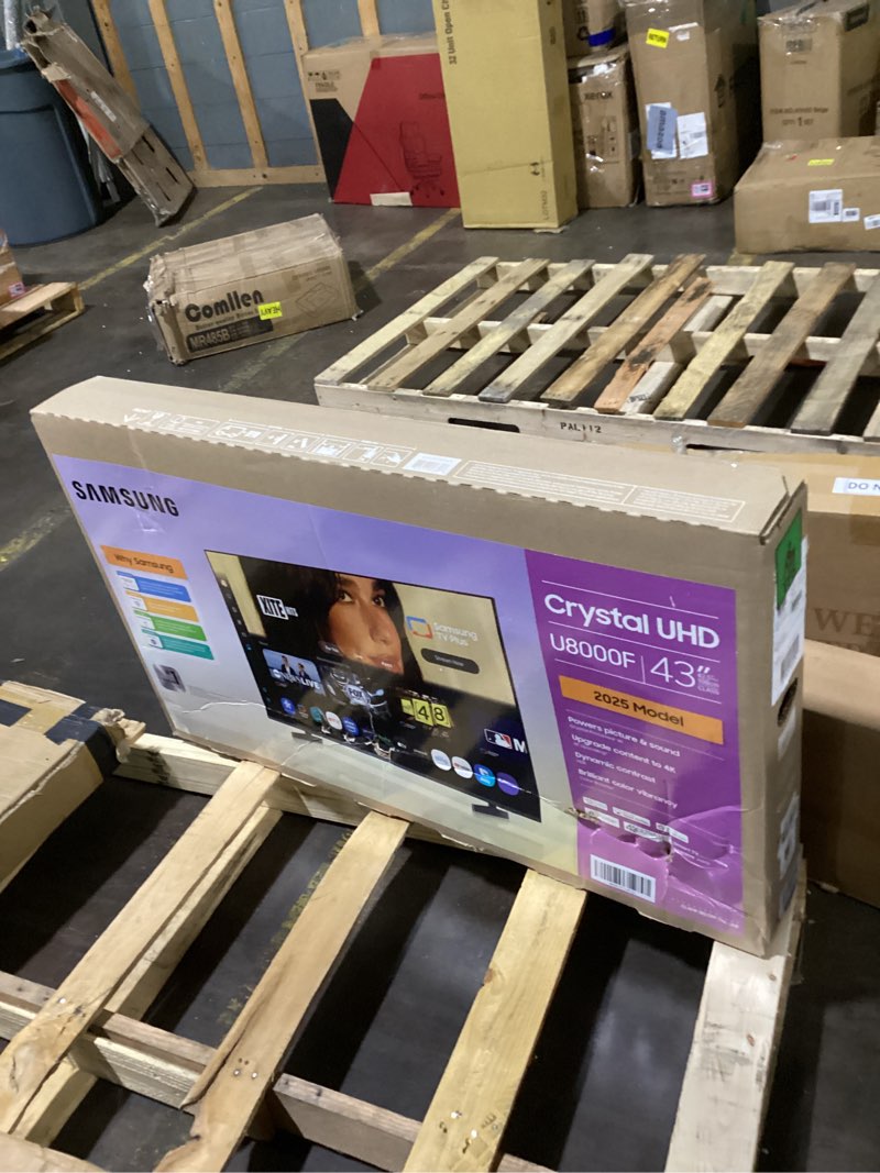 Condition photo showing As Is for Samsung 43-Inch Class Crystal UHD U8000F 4K Smart TV (2025 Model) Endless Free Content, Crystal Processor 4K, MetalStream Design, Knox Security, Alexa Built-in 43-Inch TV Only