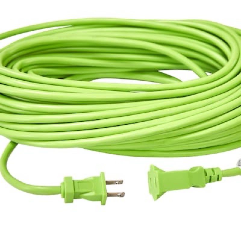 utilitech 100-ft 16 / 2 light duty 2 prong green outdoor extension power cord