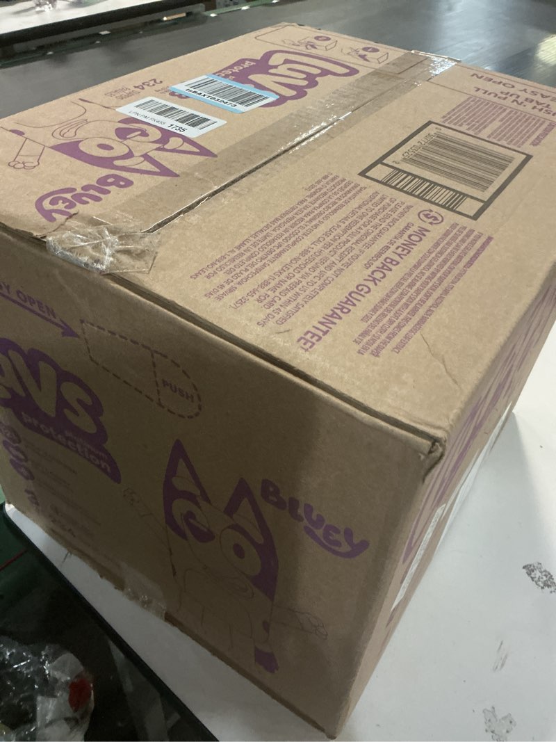 Condition photo showing New/Like New for Luvs Size 3 Baby Diapers, Platinum Protection Bluey Diapers for Day & Night, Size 3, 234 Count (Packaging May Vary) Size 3 234