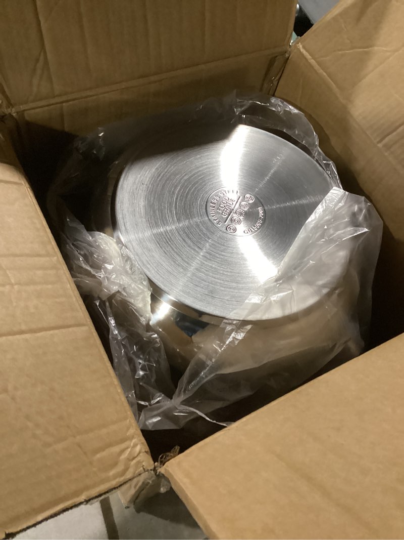 Condition photo showing Good Condition for 18/8 stainless steel pressure cooker 32 qt: [explosion-proof] [one-hand locking] stainless steel pressure canner, induction compatible, steamer rack included, olla de presion 32 quarts